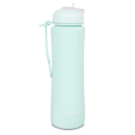 Bidon silikonowy 600ml Collpack Pump pudrowy miętowy - PATIO