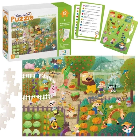 Puzzle 60 Wimmel - Summer in the village - Dodo