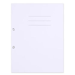 Skoroszyt A4 z oczkiem nadruk biały - Office