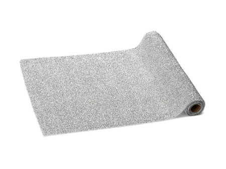Bieżnik metalizowany srebrny 0,36x3m - PartyDeco