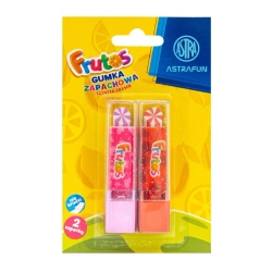 Gumka zapachowa w kształcie szminki Astra Frutos 2szt.blister - ASTRA art-pap