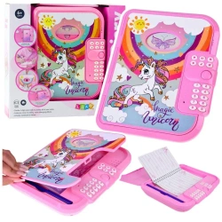 Notatnik na kod jednorożec różowy - Leantoys