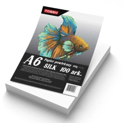 Papier kredowy powlekany A6 150 g/m silk 100 ark - Tobby