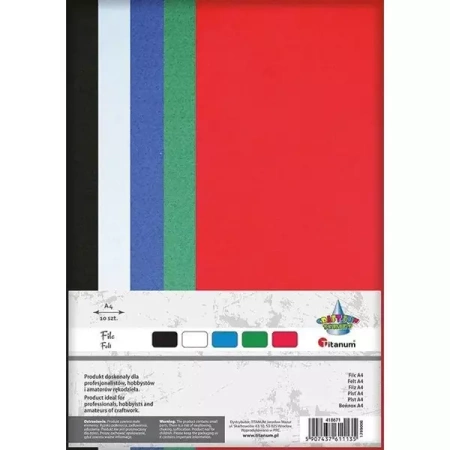 Filc A4 mix 10szt - Titanum