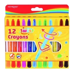 Kredki wykręcane 12 kolorów - Keyroad