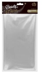 Obrus foliowy, metaliczny srebrny 137x183cm - Godan