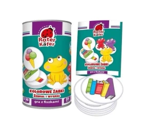 Kolorowe żabki. Zebrał i wygrał! gra edukacyjna - Roter Kafer