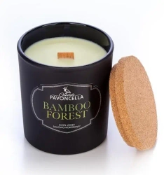 Świeczka sojowa Bamboo Forest czarna 135g - Pavoncella