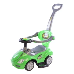 Jeździk z rączką 3w1 Mega Car zielony - Baby Mix