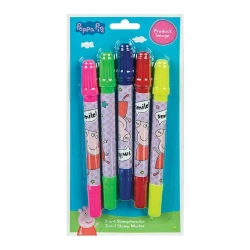 Markery ze stempelkami Świnka Peppa 5el - Cass film