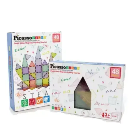 Klocki magnetyczne konstrukcyjne 48el Picasso Tiles duże EDUKACYJNE dzieci