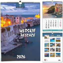 Kalendarz 2026 B3 13 planszowy Włoskie Pejzaże - EV-Corp