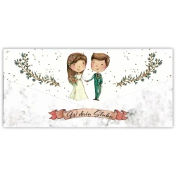 Karnet-koperta Ślub - Trend