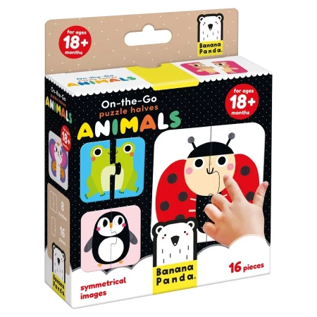 On-the-Go Puzzle Halves. Animals 18m+ - Banana Panda