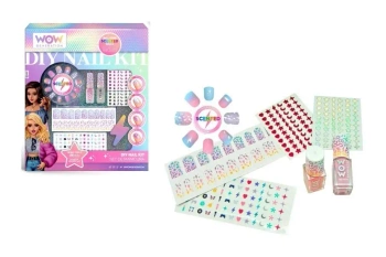 Zestaw do manicure z pachnącymi tipsami WOW - Kids Euroswan