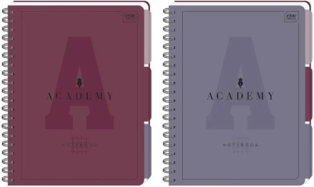 Kołozeszyt A4/100K kratka Academy (5szt) - INTERDRUK