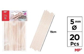 Patyczki drewniane 5mm 20szt - MP Main Paper