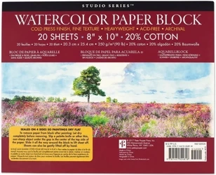 Blok do akwareli 250 gsm 20 kartek - Peter Pauper Press