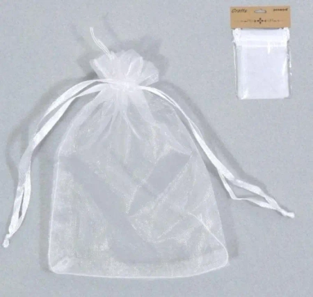 Woreczki organzowe białe 10x15cm - Penword