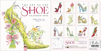 Kalendarz 2026 ścienny kwadrat The Art of the Shoe - Flame Tree
