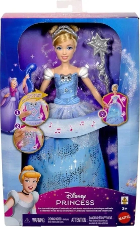 Disney Princess Lalka Księżniczka Kopciuszek - Mattel