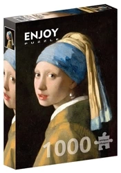 Puzzle 1000 Dziewczyna z perłą, Johannes Vermeer - Enjoy