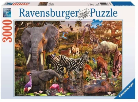 Puzzle 3000 Zwierzęta Afryki - Ravensburger
