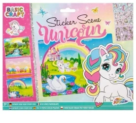 Książeczka do kolorowania z naklejkami Jednorożec - Grafix