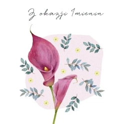 Karnet Swarovski kwadrat CL4507_PO Z okazji Imieni - Clear Creations