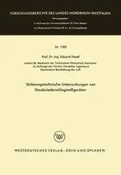 Stromungstechnische Untersuchungen Von Staubniederschlagsmessgeraten - Pestel Eduard