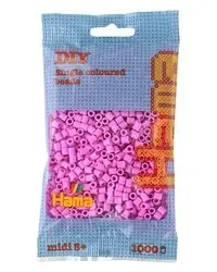 Hama Midi Koraliki w woreczku 1000 różowe pastelowe