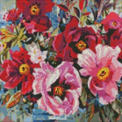 Diamentowa mozaika - Wiosenna piękność 40x40cm - Ideyka