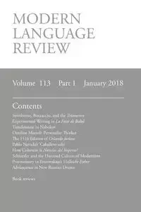 Modern Language Review (113 - Connon D.  F.