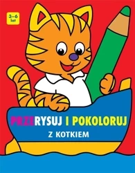 Przerysuj i pokoloruj z kotkiem - praca zbiorowa