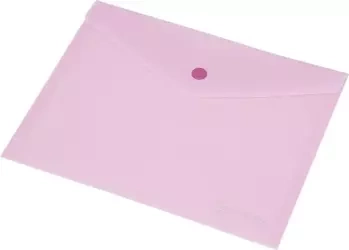 Koperta Focus C4535 A4 przezroczysta różowa - Panta Plast
