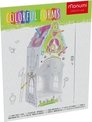 Kolorowanka domek L - Marchewkowe Pole - Monumi