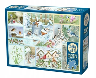 Cobble Hill Puzzle 500 el. Zimowe ptaki
