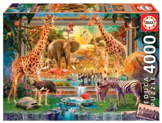 Puzzle 4000 Sawanna budzi się do życia 111337 - Educa
