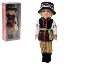 Lalka chłopiec w stroju ludowym 38cm polski dźwięk - ADAR