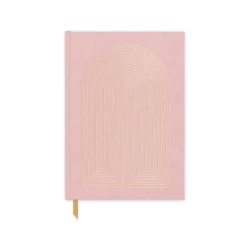 Notatnik z wegańskiego zamszu Dusty Pink - DESIGNWORKS INK