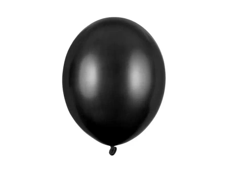 Balony Strong Metallic Black 30cm 50szt - PartyDeco