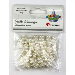 Koraliki perełki plastikowe koniczyna 10mm 20g - Titanum
