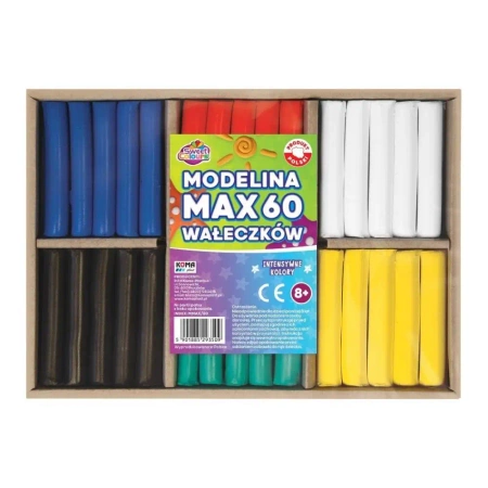 Modelina MAX 60 wałeczków - Sweet colours