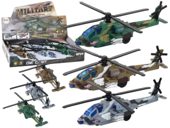 Helikopter wojskowy ze światłem i dźwiękiem MIX - Leantoys