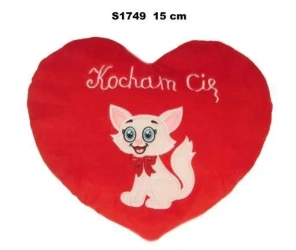 Poduszka Serce kotek 15cm - Sun-Day