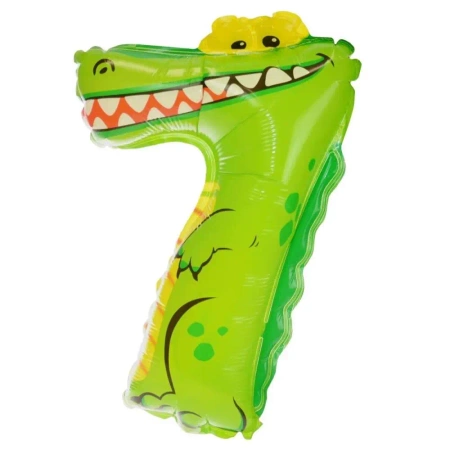 Balon foliowy cyferka 7 zwierzątko - Arpex