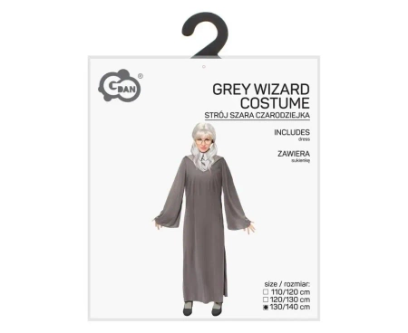 Strój dla dzieci Szara Czarodziejka 130/140 cm - Godan