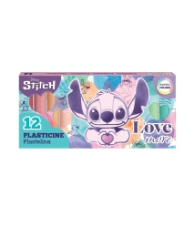 Plastelina Disney Fashion Stitch pastel 12 kolorów - PATIO