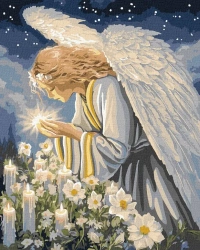 Malowanie po numerach - Modlitwa Anioła 40x50cm - Ideyka