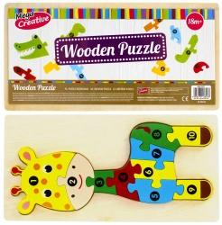 Układanka drewniana Żyrafa Wood - MEGA CREATIVE